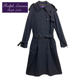 ラルフローレン コート レディース ラルフローレン コレクション パープルレーベル レディース トレンチコート/ネイビー Purple Label by RalphLauren Trenchcoat/NAVY