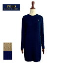 ポロ ラルフローレン レディース ケーブル編み クルーネック コットンニット ワンピースPOLO Ralph Lauren Cable Knit Dress