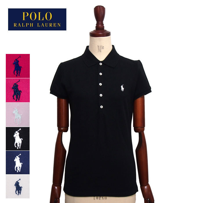 ラルフローレン ポロ レディース ポニーワンポイント スリムフィット 5つボタン ポロシャツPOLO Ralph Lauren