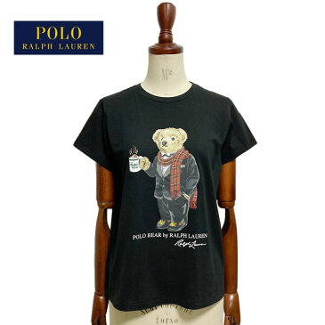 ポロ ラルフローレン レディース タキシードスタイル ラルフズコーヒー ポロベアー クルーネック Tシャツ POLO Ralph Lauren Ralph's Coffee Polobear T-shits