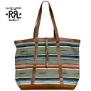 ラルフローレン ダブルアールエル RRL ネイティブ柄 セラペ ハンドウーブン ジャカード織り トートバッグ Ralph Lauren DOUBLE RL Hand Woven Jacquard Tote Bag Native Pattern Leather Wool Cotton