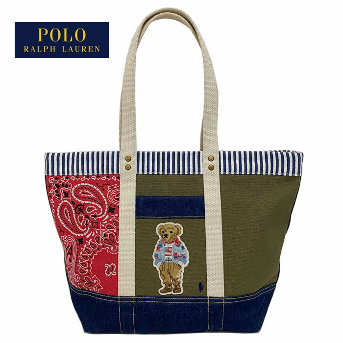 ラルフローレン ポロ ラルフローレン ポロベアー パッチワーク トートバッグ POLO Ralph Lauren POLOBEAR Tote Bag