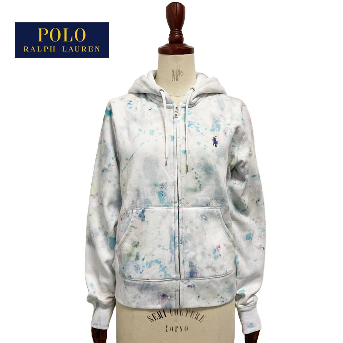 楽天NAVIEポロ ラルフローレン レディース タイダイ マルチペイント ポニー刺繍 ZIP UP スウェット パーカー POLO Ralph Lauren TIE DYE Sweat Hoodie