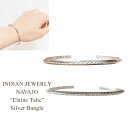 インディアンジュエリー ナバホ "Elaine Tahe" スタンプ シルバー バングルINDIAN JEWELRY NAVAJO Silver Bangleメール便可