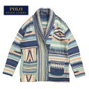 楽天NAVIEポロ ラルフローレン レディース ショールカラー ネイティブ柄 ニット カーディガンPOLO Ralph Lauren Southwestern Style Knit Cardigan