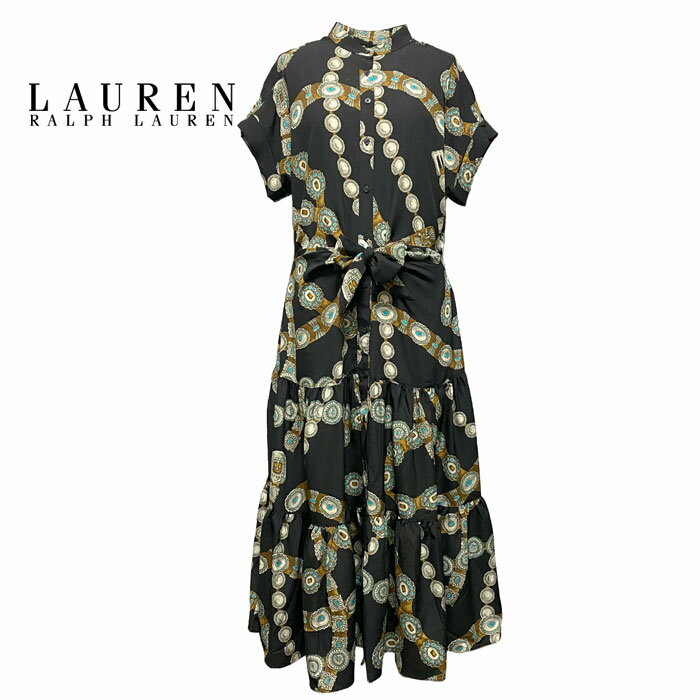 ラルフローレン ラルフローレン ローレン レディース ティアード ワンピース/BLACKLAUREN TIERD DRESS