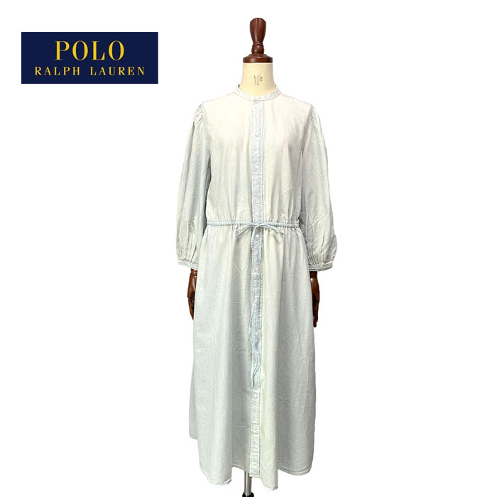 ラルフローレン ポロ ラルフローレン レディース シャンブレー シャツ ワンピースPOLO Ralph Lauren Chambray Long Dress