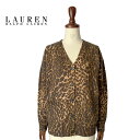 ローレン ラルフローレン レディース レオパード柄 ニット カーディガンLAUREN Ralph Lauren Women 039 s Leopard Knit Cardigan