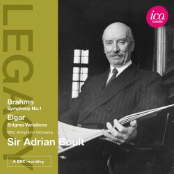 エイドリアン・ボールト指揮：ブラームス：交響曲第1番／エルガー：エニグマ変奏曲（1971,1976）