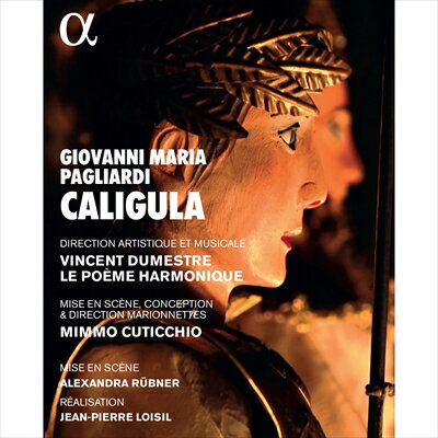 曲目・内容 「カリグラ」 三幕のオペラ（1672年 ヴェネツィア）1.第一幕2.第二幕3.第三幕アーティスト（演奏・出演）ヤン・ファン・エルサッケル（テノール）… カリグラカロリーヌ・マング（ソプラノ）… チェゾニアフローリアン・ゲッツ（バリトン）… アルタバーノ＆ドミティオジャン＝フランソワ・ロンバール（オートコントル）… ティグラーネ＆クラウディオソフィー・ジュンケール（ソプラノ）… テオゼナセルジュ・グビウ（テノール）… ネスボ＆ジェルサヴァンサン・デュメストル（テオルボ、指揮、芸術監督）ル・ポエム・アルモニーク（古楽器使用）ミンモ・クティッキオ（マリオネット監督、演出）アレクサンドラ・リュプナー（演出、マリオネット）フィリッポ・ヴェルナ=クティッキオ、クレール・ラバン、シルヴァン・ジュレ（マリオネット）イゾール・ド・ボーヴァル（舞台美術）パトリック・ナイエ（照明）その他の仕様など収録2017年4月 アラス劇場映像16/9 ratio 2.40, HD 1080/59.4 i NTSC音声PCM st&#233;r&#233;o字幕仏・英収録時間83分商品番号：ALPHA716パリアルディ（1637-1702）：歌劇《カリギュラ》 Blu-ray日本語字幕なし 発売日：2018年09月28日 Alpha Classicsローマ帝国第3代皇帝カリグラ（小さい軍靴の意味を持つ名）は、たった5年間の在位中に放蕩を繰り返し、28歳の若さで暗殺された後は「狂気の皇帝」として様々な逸話が捏造され、現在でも真の姿を知ることはできません。しかし、その強烈な存在感は、彼の同時代のローマ帝国の歴史家スエトニウスからアルベール・カミュ、もちろん現代に至るまで、詩人、劇作家たちに大いなる霊感を与え続けています。確かにカリグラは正気を失っていたかもしれませんが、その視線の先には将来があり、先見の明もありました。パリアルディの歌劇《カリグラ》は、皇帝の生涯に寓話を織り込み、幻想的な歌劇に仕立てたもの。この上演では、登場人物は全て木製の人形＝マリオネットたちが演じることで、理不尽な物語を現実味溢れるものにしています。マリオネットたちを監督するクティッキオは1948年生まれのヴェテラン人形使い。彼の父ジャコモから人形使いの方法を学び、パレルモの村から村へと巡り実践を積んできた人です。音楽を担当するのは、デュメストル率いるル・ポエム・アルモニークと優れた歌手たち。17世紀後半の知られざる作品を生き生きとよみがえらせています。