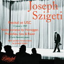 ヨーゼフ・シゲティ USCリサイタル(1957)