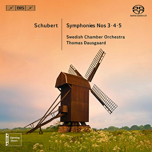 シューベルト：交響曲第3番、第4番、第5番（スウェーデン室内管／ダウスゴー） [1SACDハイブリッド] naxos-10032695 ナクソス ミュージックストア パッケージ画像