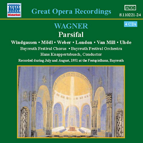 ワーグナー：舞台神聖祝典劇「パルジファル」全曲（バイロイト祝祭管／クナッパーツブッシュ）（1951） 4CD