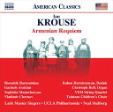 曲目・内容アルメニア・レクイエム Op.66（2015）Disc 11-6.第1部Part I: Prelude: I Want to Die SingingPart I: Khorhurd khorin (Mystery Profound), "The Creation"Part I: Interlude I: Naze's LullabyPart I: Vor haneyits (Creator of All Beings)Part I: Interlude II: Moon of the Armenian Tombs, "The Flood"Part I: Qahanayq (We Priests and People)Disc 21-9.第2部Part II: Interlude III: Book of LamentationsPart II: I verin Yerusaghem (In Supernal Jerusalem)Part II: Interlude IV, "Reqviyem"Part II: Ter voghormya (Lord, Have Mercy)Part II: Interlude V: 3-Voice MassPart II: Govya Yerusaghem (Praise the Lord, O Jerusalem)Part II: Interlude VI: Brothers We ArePart II: Yeghitsi anun Tyarn (Blessed Be the Lord's Name)Part II: Postlude: Blessing of the Land世界初録音アーティスト（演奏・出演）ショウシック・バルソウミアン（ソプラノ）ガリネー・アヴァキアン（メゾ・ソプラノ）イェギシェ・マヌチャリアン（テノール）ウラディーミル・チェルノフ（バリトン）ルーベン・ハルチュニャン（ドゥドゥク）イェンス・リンデマン（トランペット）ボビー・ロドリゲス（トランペット）クリストフ・ブル（オルガン）VEM弦楽四重奏団［メンバー］ニコル・ソーダー（第1ヴァイオリン）ニコレット・コチャルディ（第2ヴァイオリン）ステファニー・ナグラー（ヴィオラ）ルーク・キム（チェロ）Tziatzan少年合唱団ラーク・マスター・シンガーズUCLAフィルハーモニアニール・スタルバーグ指揮レコーディング2015年4月21-22日Royce Hall, UCLA, Los Angeles, USA商品番号：8.559846クルーズ（1956-）：アルメニア・レクイエム Op.66 ［ショウシック・バルソウミアン（ソプラノ）／ガリネー・アヴァキアン（メゾ・ソプラノ）／イェギシェ・マヌチャリアンテノール）／ウラディーミル・チェルノフ（バリトン）／UCLAフィルハーモニア／ニール・スタルバーグ（指揮）／］ KROUSE, I.: Armenian Requiem (Lark Master Singers, Tziatzan Children&#39;s Choir, UCLA Philharmonia, Stulberg)CD 2枚組 発売日：2019年03月29日 NMLアルバム番号：8.559846-47 NAXOS［8.559...］1915年から1922年にかけて、トルコ政府による「アルメニア人の大量虐殺」の行為は現在でもアルメニア国民にとって傷が癒えることのない出来事です。アメリカ人作曲家イアン・クルーズはこの事件から100年後の2015年に、追悼のためのレクイエムを書き上げました。アルメニアの教会では死者を追悼する際にレクイエムを演奏するということはなく、一部の教区のみが、式典の最後に死者への短い祈りを捧げるという方式をとることが普通であったため、クルーズはこの作品を書き上げる際、典礼用の聖歌のテキストを中心に用いながら、様々な詩をはさみこみ（ブリテンの戦争レクイエムのように、悲しみと哀悼、そして和解への希望を歌い上げるように作品を構成、前半の苦悩の世界は全て終曲で浄化され、アルメニアの人々と多くの聴き手の心に温かい火を灯します。作曲家検索リンク（このタイトルに収録されている作曲家）クルーズ