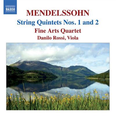 フェリックス・メンデルスゾーン - Felix Mendelssohn (1809-1847)・弦楽五重奏曲第2番 変ロ長調 Op. 87・弦楽五重奏曲第1番 イ長調 Op. 18・弦楽五重奏曲第1番 イ長調 Op. 18 - 第2楽章 メヌエット（第1稿）ファイン・アーツ四重奏団 - Fine Arts Quartetダニーロ・ロッシ - Danilo Rossi (ヴィオラ)録音: 21-24 March 2007、 Il Bagno、 Steinfurt、 Germany