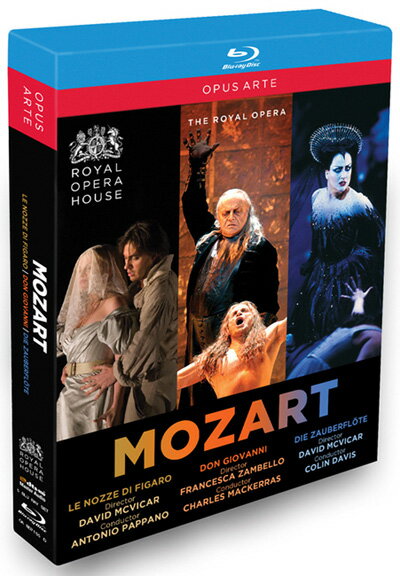 【わけあり】モーツァルト・オペラBOXセット - 歌劇《ドン・ジョヴァンニ》／歌劇《魔笛》／歌劇《フィガロの結婚》[BD-5discs、 日本語字幕なし]