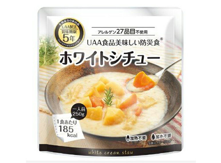 アルファフーズ UAA食品美味しい防災食R ホワイトシチュー36食（代引不可）