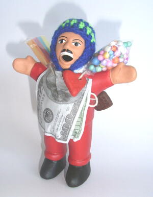 エケコ人形 ペルー産本物(エケッコ人形・エケッコー人形)願いが叶う正規品 恋愛 彼氏 恋人 結婚 開運アイテム 開運グッズ 幸運 置物 玄関 プレゼント 女性 オブジェ 手作り)【楽ギフ_包装】