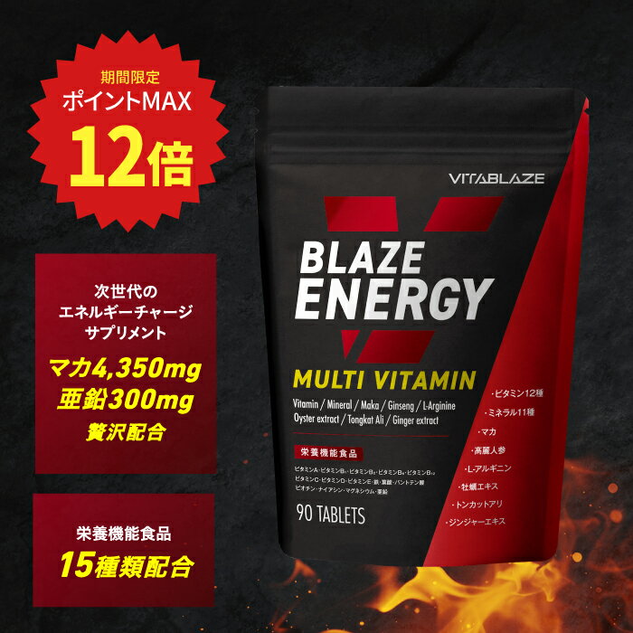【ポイント最大12倍】BLAZE ENERGY マルチビタミン & マルチミネラル サプリメント ビタミン 12種 ミネ..