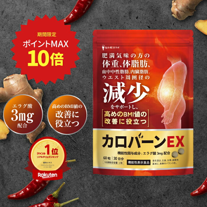 【ポイント最大10倍】 カロバーンEX 生活習慣が気になる方
