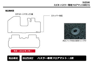 【UNTIL、バイオピュアマット、コイルマット、フロアマット】スズキ ハスラー(CVT専用) MR31S MR41S Bio Pure クッションコイル SUZUKI HUSTLER ロードノイズ低減コイルマット 【送料無料】