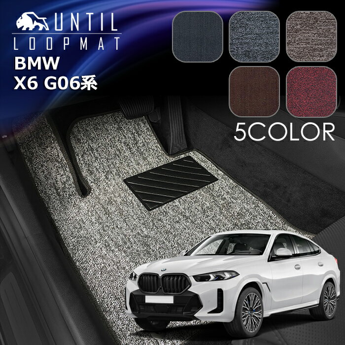 BMW　新型　X6　G06系　フロアマット　LOOP MAT　ロードノイズ低減マット　UNTIL　バイオピュアマット　ループマット　車　防水　汚れ防止　日本製