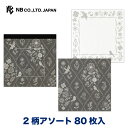 エヌビー社 メモ モノミー ボタニカ | 2柄アソート 80枚入 memo メモ帳 表紙 透明 塩ビ 銀箔 雑貨 ビジネス 仕事 おしゃれ 御洒落 オシャレ カ...