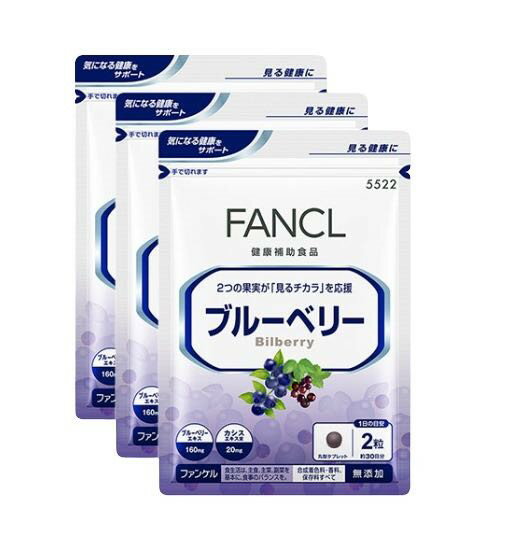 ファンケル（fancl）ブルーベリー 約90日分（徳用3袋セット）