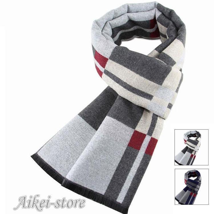 秋冬　マフラー メンズ ストール 冬物 暖かい 男性用マフラー 合わせやすい おしゃれ ビジネス カジュ..
