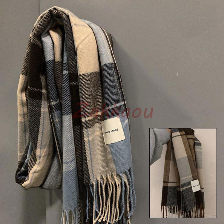 秋冬 マフラー メンズ ストール 冬物 暖かい 男性用マフラー チェック カップル 通勤通学 ビジネス カジュアル エレガント 防寒対策 ネックウォーマー