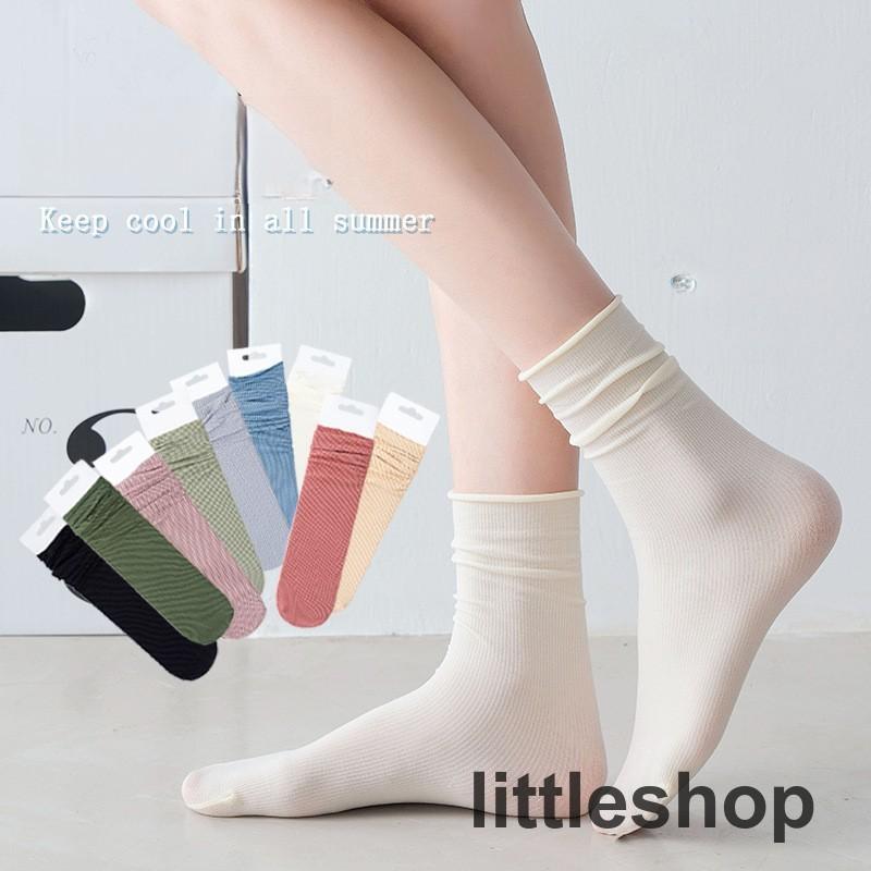 靴下 レディース クルーソックス 5足 セット おしゃれ 無地 ソックス 秋 冬 夏 春 涼しい プレゼント 綿 ビジネス くつした 学生