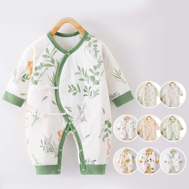 9色 ロンパース 長袖 春 夏 秋 冬 男の子 女の子 ベビー カバーオール キッズ 綿 新生児 赤ちゃん ベビー服 ボディスーツ 長ズボン 子供服院着 ベビーロンパ(4)