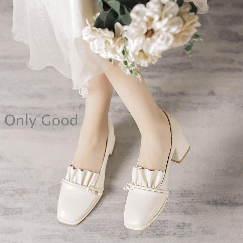 パンプス チャンキーヒール ローファー