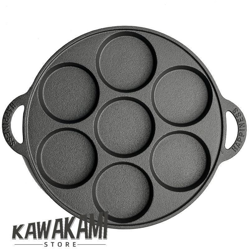 7穴フライパン、エッグバーガー、深化オムレツ型、家庭用フライパン、卵団子鍋