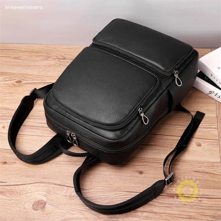 楽天合同会社Nブランドリュック メンズ リュックサック 本革 デイパック ビジネス バックパック レザー 通勤通学 旅行 出張 アウトドア 自転車鞄 カバン