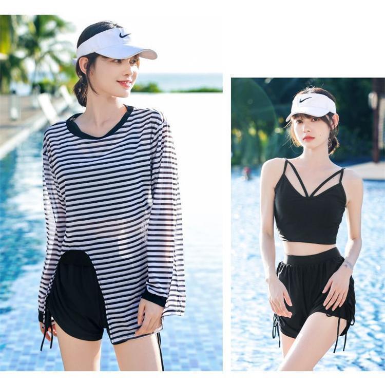 夏 3点セット 露出控えめ 水着 体型カバー セパレート フィットネス　かわいい スポーツ おしゃれ ビキ..