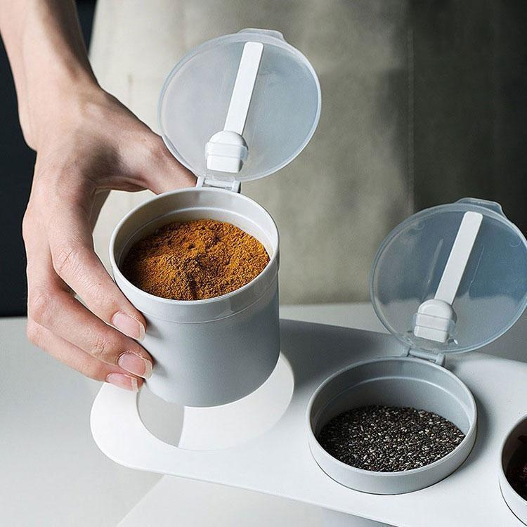 調味料入れ 調味料容器 ストッカー 収納ケース キッチン収納 保存容器 スパイスボトル　塩 胡椒 香辛料..