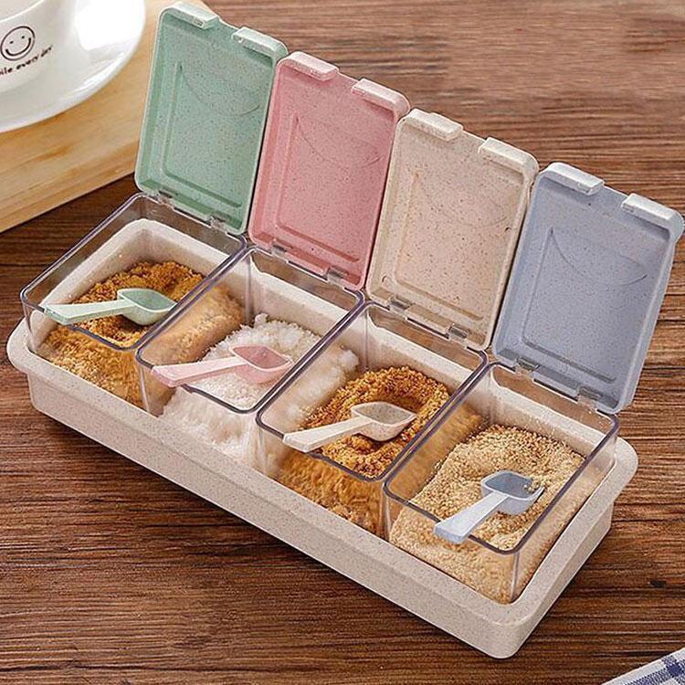 調味料入れ セット 調味料容器 ストッカー 収納ケース キッチン収納 欧米風 保存容器 スパイスボトル　..