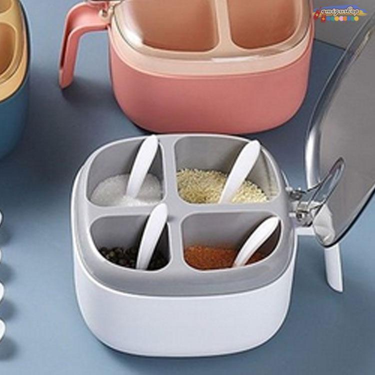 調味料入れ 調味料容器 ストッカー 収納ケース キッチン収納 保存容器 スパイスボトル　塩 胡椒 香辛料..