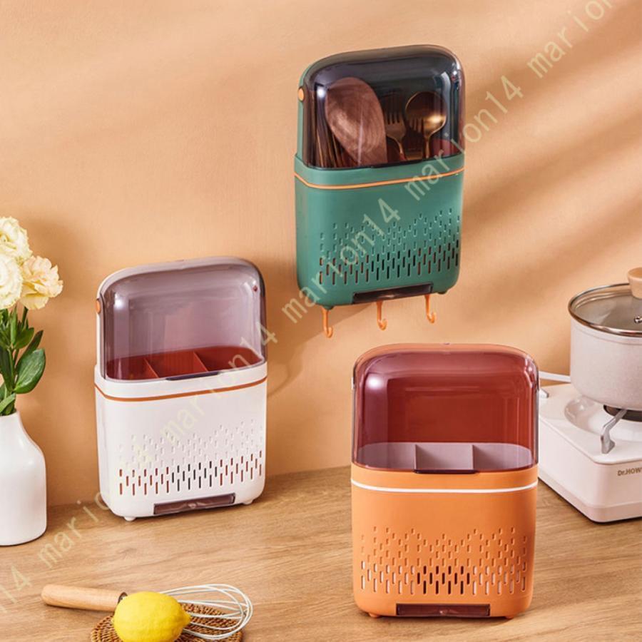 水切りラック カトラリーポケット 箸 水切り 小物 ポケット キッチン 収納 洗いやすい 水はけが良い ア..