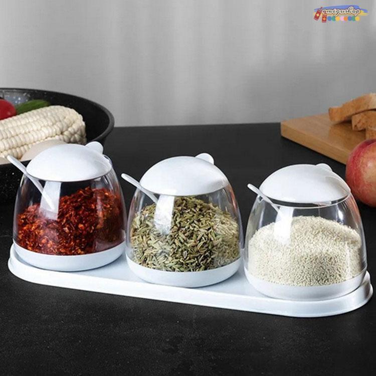 調味料入れ 調味料容器 ストッカー 収納ケース キッチン収納 保存容器 スパイスボトル　塩 胡椒 香辛料..