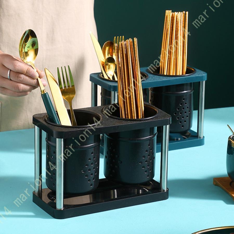 排水ラック 箸立て水切り 箸 収納ラック 食器 水切り 省スペース コンパクト 通気性 錆びない 水切りバ..