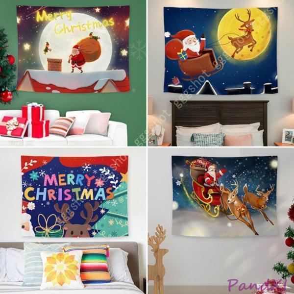 クリスマス飾り物 タペストリー 暖炉 おしゃれ壁掛け 装飾布 欧米風 インテリア デコレーション 多機能 パーティー イベント リビング お店 個性ギフト 人気