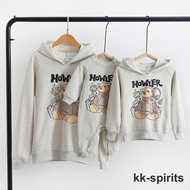 親子ペアルックベビートレイナー親子コーデ赤ちゃんカバーオールロンパース長袖親子お揃い春秋冬子供服..