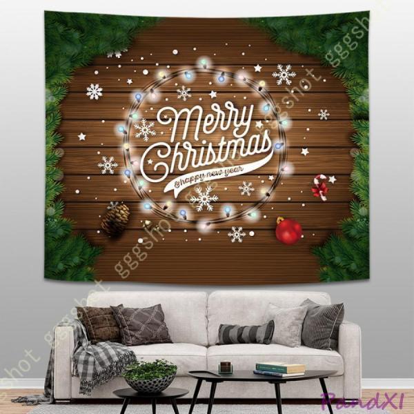 クリスマス装飾品 タペストリー 背景布 ファッション 壁掛け 布ポスター 北欧 インテリア 雑貨 クリス..