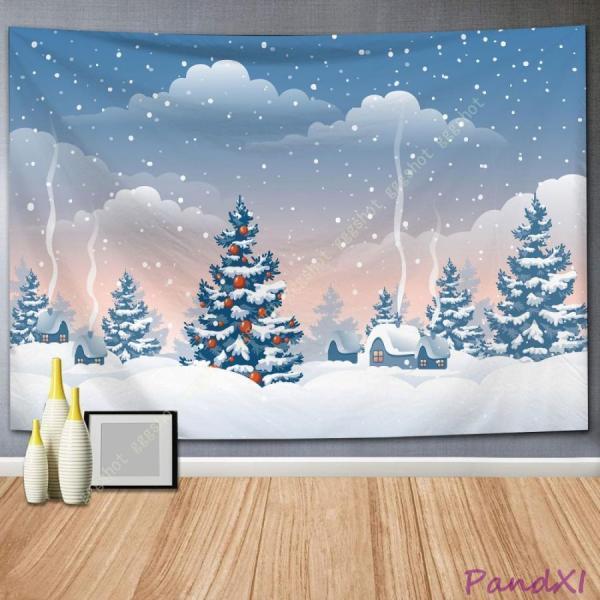 クリスマス装飾品 タペストリー 背景布 ファッション 壁掛け 布ポスター 北欧 インテリア 雑貨 クリス..