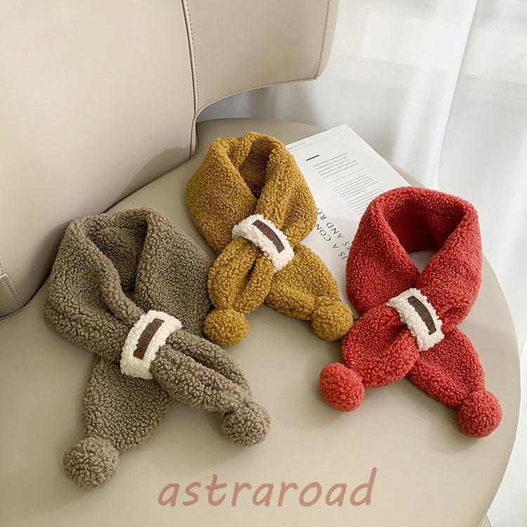 男の子 女の子 秋冬　マフラー キッズ ストール 冬物 暖かい 子供用マフラー　可愛い カジュアル 定番 防寒対策 ネックウォーマー(4)