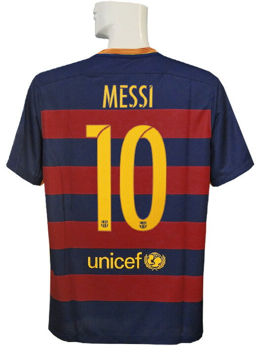 ***限定再入荷***(ナイキ) NIKE/15/16バルセロナ/CL/ホーム/半袖/メッシ/CWC2015パッチ付/フルマーキング/658794-422