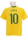 ***限定再入荷***(ナイキ) NIKE/10/11ブラジル代表/ホーム/半袖/限定選手支給仕様モ ...