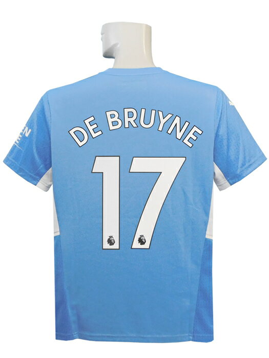 (プーマ) PUMA/21/22マンチェスターシティ/ホーム/半袖/デ・ブライネ/プレミアリーグ優勝+No Room For Racismバッジ付/759202...
